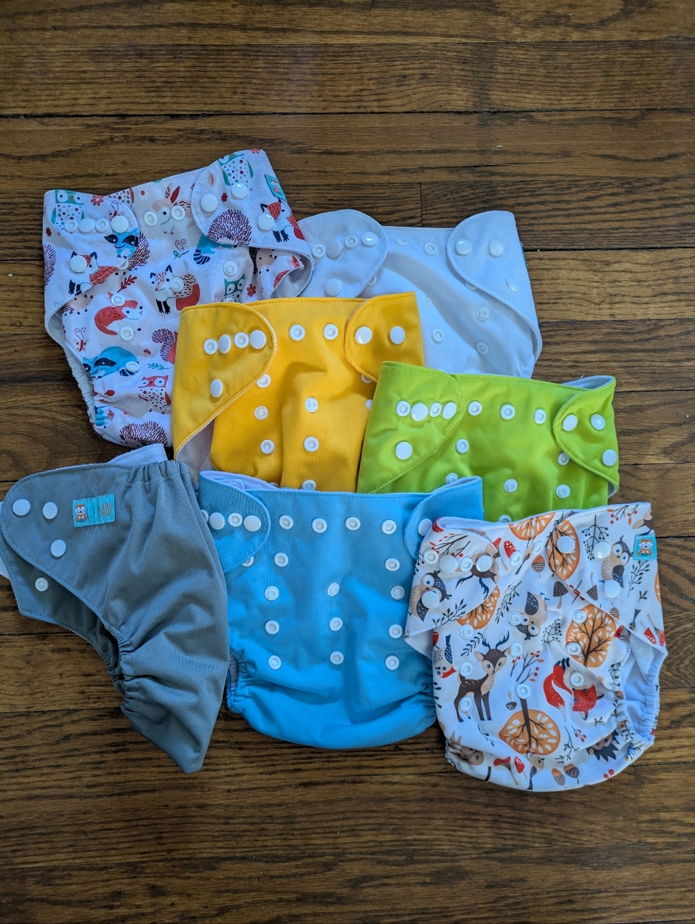 7 Reusable Alva Baby Pocket Diapers